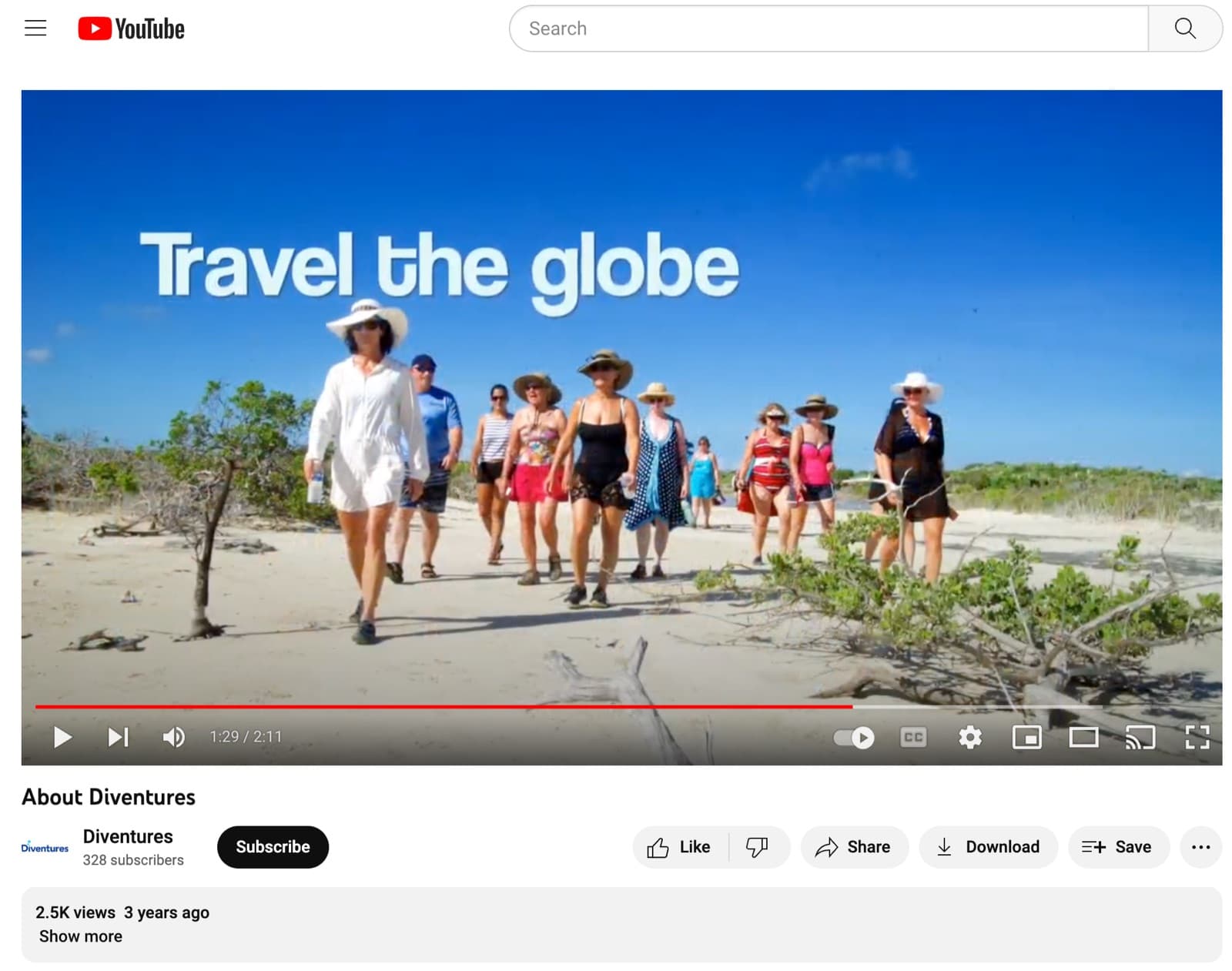 Video still from a Diventures digital experience and brand film.
